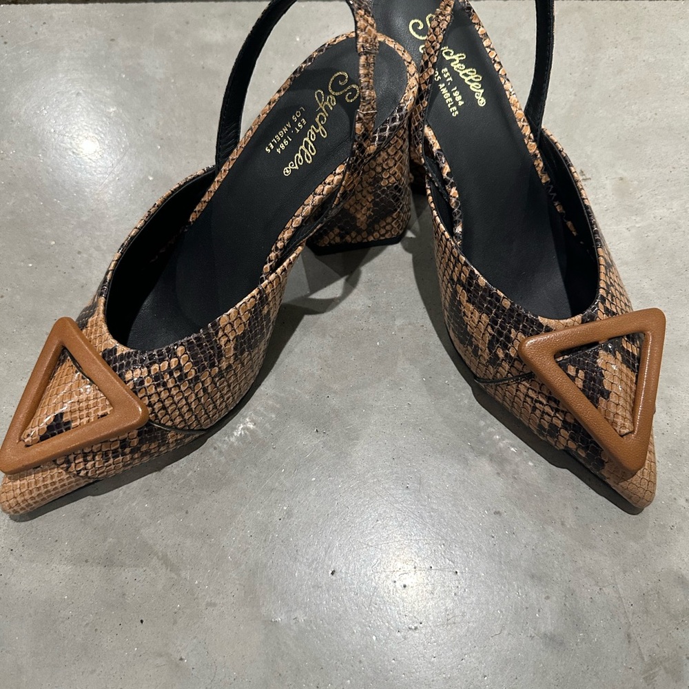 Seychelles Brown Snakeskin Women's Shoes